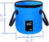 Collapsible Buckets, Camping Water Storage Container 5 Gallon(20L) Portable Folding Bucket Wash Basin for Travelling Camping Hiking Fishing Boatin...