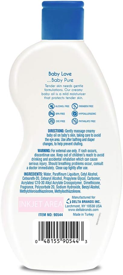 Soft & Soothing Baby Oil, 12 Ounce...