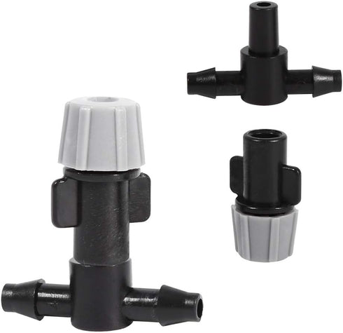 Drip Irrigation Kit, 20Pcs Adjustable Sprinkler Drip Irrigation Mister Heads with Tee Joints, Watering System for Garden Lawn Farm...