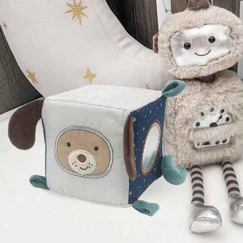 MON AMI Astro Dog Activity Cube for Toddlers – 5.5x5.5x5.5”, Montessori Toys for Babies & Toddlers 6+ Months, Sensory Interactive Learning Toys...