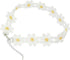 Art Attack Driving Miss Daisy Choker Necklace For Women Festival Party Favors Boho Flower Daises Floral Bohemian Fashion Hair White & Yellow...