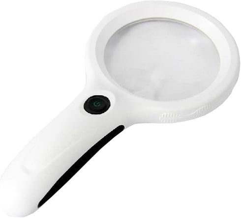 9-Led Bulbs Illuminated Lighting Glass Lens Handheld Magnifier 8X Magnifying for Coin Jewelry...