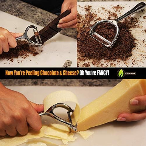 Cave Tools Vegetable Y Peeler Julienne Swivel Slicer With Potato Eye Remover for Peeling Fruits and Vegetables - Kitchen Gadgets...