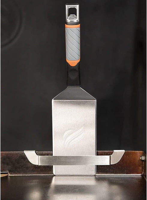 1 Pack Stainless Steel Griddle Spatula Holder, Grill Barbecue Tool Rack, Griddle Accessories for Grilling Utensils Scrapers Charcoal Grills?Compat...