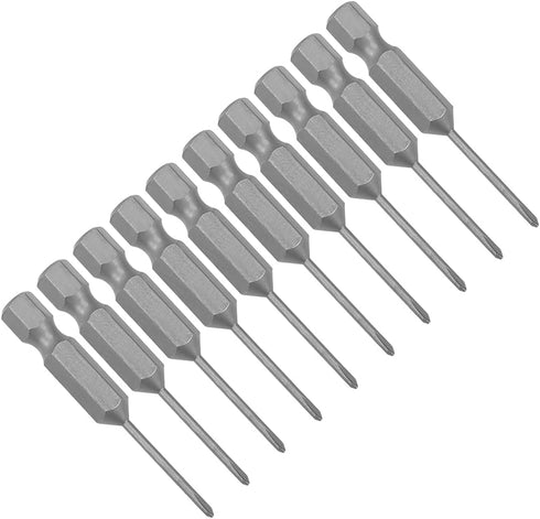 uxcell 10 Pcs 1.6mm PH00 Magnetic Phillips Screwdriver Bits, 1/4 Inch Hex Shank 2-inch Length S2 Power Tool...