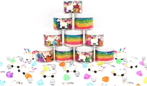 Sensory Play Dough Jar kit Toddlers. One jar of Non-toxic Air Dry Clay Educational Light Clay long lasting for Kids (ONE JAR Unicorn/Rainbow No Gl...