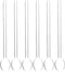 STOBAZA 6Pcs Coffee & Espresso Spoons Glass Stirring Teaspoons 5.58 Inches Stirring Rod Mixing Spoon Ice Tea Stirrers for Coffee Tea Sugar Home Ba...
