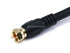 Monoprice RG6 Quad Shield CL2 Coaxial Cable with F Type Connector, 12ft, Black...
