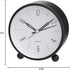 Analog Alarm Clock, 4 inch Super Silent Non Ticking Small Clock with Night Light, Battery Operated, Simple Design, Old Fashioned Style Black Decor...