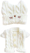 niannyyhouse 20cm Plush Doll Clothes Cat Hat Woolen Thread Onesies 8in Doll Accessories (B)...