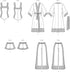 McCall's Easy to Sew Misses' Bodysuit, Robe, Shorts and Pants Sewing Pattern Kit, Design Code M8411, Sizes 4-6-8-10-12...