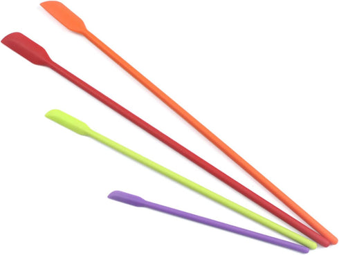 Beauty Spatula 4 PCS Makeup Spatula Mini Silicone for Cosmetics & Kitchen - 3 Sizes...