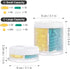 Extra Large Supplement Organizer and Portable Pill Case with 8 Compartments Double Layers Medicine Dispenser Monthly Vitamins Organizers Pill Bott...