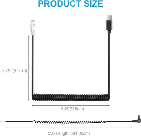 FOMITO 12V USB-C PD Power Cable for Blackmagic Pocket Cinema Camera 4K 6K BMPCC to Type-C PD Trigger...