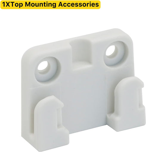 New HEELALBABY Extra Wide Pet Gate Replacement Parts Kit (White) Retractable Baby Gates Full Set Wall Mounting Accessories with Brackets and Screw...