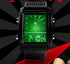FANMIS Men's Waterproof Rectangle Dial Analog Digital Wrist Watch with Five LED Backlight Color Black...