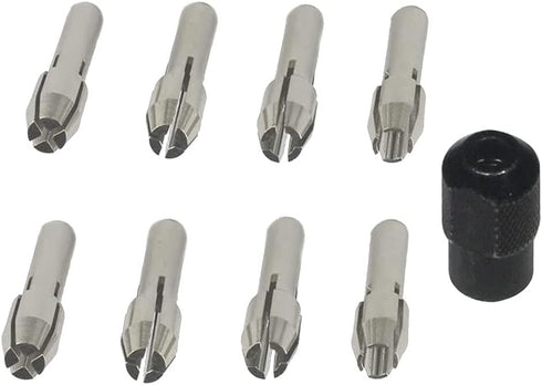 Luo ke 9Pcs Quickly Changed Rotary Collet Set Clamping Nut Fits For Dremel...