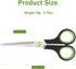 Scissors, Stainless Steel Blades Soft Grip for Home, School, Office, Black and Green, 6 inch...