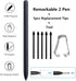 Stylus Pen for Remarkable 2 Tablet with 5 Pen Tips,4096 Pressure-Sensitivity, Palm Rejection, tilt Writing Capabilities(no Eraser) (Black)...