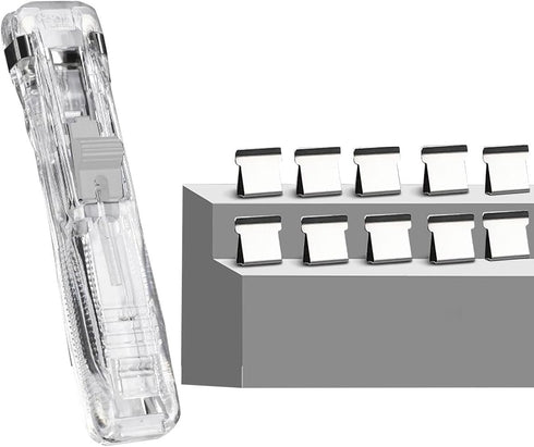 Non-marking binding Reusable Stapler for The elite White stapler for students Office workers...
