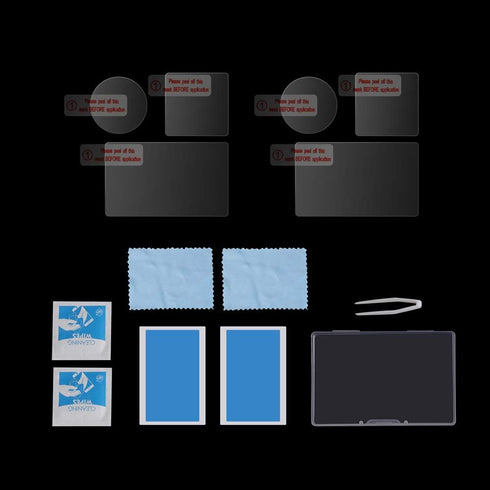 Digital Camera Screen Protectors, 2.5D HD Screen Protect Film Lens Protective Film Kit, Protect Film Set Dual Screen + Lens Protector for Osmo Act...