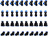 zjxed 40pcs 4mm Quick Connect Air Hose Connector Fittings, 4mm Push to Connect Fittings, Pneumatic Fittings Kit For 5/32" Tube OD...
