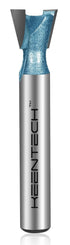 Router Bits, Carbide Tipped 14-Degree Dovetail Bit for Joinery, Industrial Grade Blue Cutting Tools for Woodworking (1/4 Inch Shank x 3/8 Inch Dia...