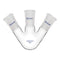 Glass 50ml 3 Neck Round Bottom Flask RBF, with 24/40 Center and Side Standard Taper Outer Joint, 50ml...