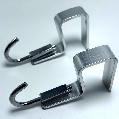2 Pcs Desk Hook, Student Desktop Nail-Free Hook, Table Hook for Schoolbag, Space Aluminium Alloy, Hanger Hooks for Bag Purse Clothes Backpack Hold...