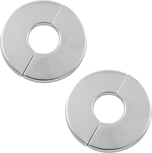 2PCS 304 Stainless Steel Round Escutcheon Plate Round Snap-fit Decorative Cover For Outer Diameter 65mm, Inner Diameter 24mm...