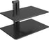 PERLESMITH Floating AV Shelf Double Wall Mount TV Shelf - Holds up to 17.6lbs - DVD DVR Component - Perfect for Xbox, Projector, WiFi Router, Game...