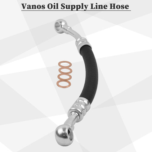 Bicos 11361705532 VANOS Oil Supply Line Hose Compatible with 1993-2009 E36 E38 E46 E39 E53 E60 E61 E65 E66 E83 E85 M54 Engine Oil Line Replacement...
