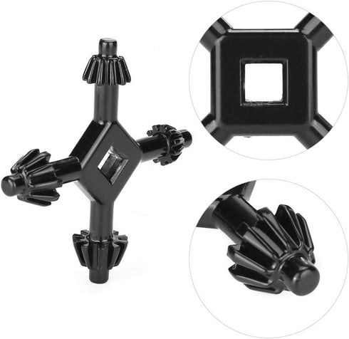 4 in 1 Drills Chuck Key, Multifunctional Steel Drills Chuck Key of 4 Way Universal Chuck for Most Drills and Power Tools...