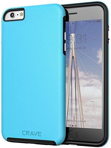Crave iPhone 6S Plus Case, Dual Guard Protection Series Case for iPhone 6 6s Plus (5.5 Inch) - Sky Blue...