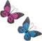 Metal Butterfly Wall Art Decor – Lylence 6.5" Outdoor Fence Wall Art Decor, Hanging for Garden Yard Living Room Bedroom Patio Balcony, (2 Pack)...
