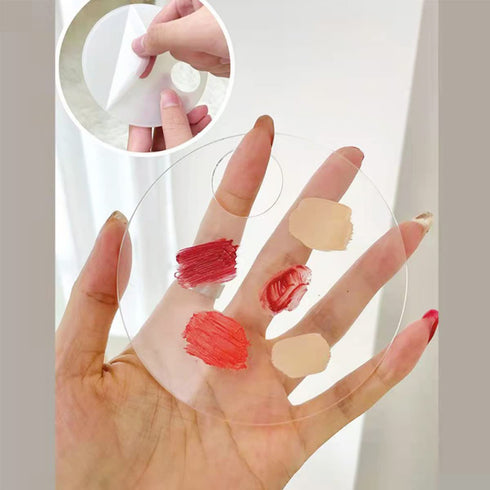 2pcs Acrylic Makeup Palette, Professional Makeup Palette with Scraper Tool, Makeup Palette, Professional Cosmetic Mix, Makeup Artist Tools (Rectan...