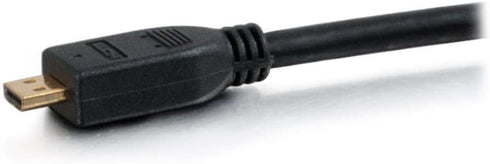 C2G Legrand Mini HDMI to HDMI Ethernet Cable, 4k High Speed HDMI Cable, Black 60 hz HDMI Cable, HDMI Cable 6 ft, 1 Count, 50619...