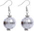 Caiyao Punk 60's 70's Disco Ball Drop Dangle Earring Mirror Ball Bracelet Pendant Necklace for Women Gothic Bar Halloween Party Jewelry Set Birthd...