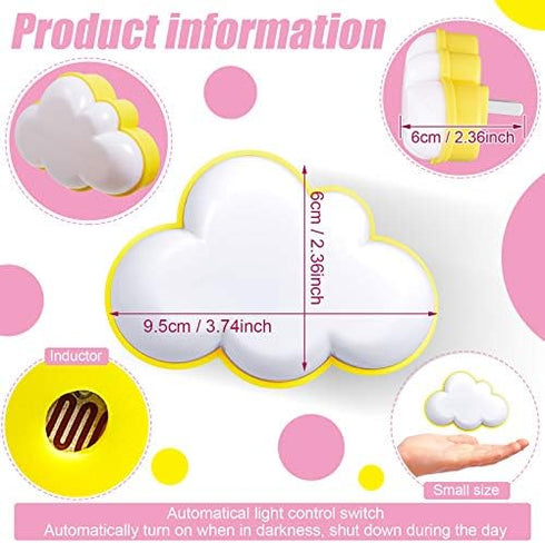 Mudder 2 Pack Night Light Plug into Wall Soft LED Night Light Cute Wall Nursery Lamp Warm Sensor Plug-in Intelligent Nightlight for Bedroom Hallwa...