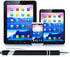 8-Pack (Black) 2-in-1 Metal Retractable Ballpoint Pens with Stylus Tip. Great Pens for Touchscreen iPhones, Tablets, Laptops and other Capacitive ...