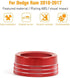 Hoolcar Red Gear Shift Knob Cover ABS Sticker Trim for 2013-2017 Dodge Ram (Not fit Rebel Modle)...
