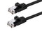 Monoprice Cat5e 25ft Black Flat Patch Cable UTP 30AWG 350MHz Pure Bare Copper Snagless RJ45 Flexboot Series Ethernet Cable...
