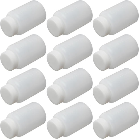 Bettomshin 5Pcs 100ml PE Plastic(Food Grade) Bottles, Wide Mouth Lab Reagent Bottle Liquid/Solid Sample Seal Sample Storage Container with Graduat...