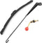 UTV manual windshield wiper arm length 450mm/17.7 inch wiper blade length about 400mm/15.7 inch (3 pieces/set)...