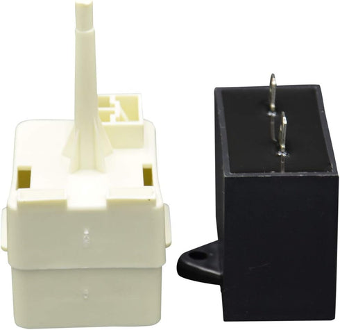 W10613606 Refrigerator Compressor Start Relay and Capacitor Compatible with Whirlpool KitchenAid Kenmore Fridges W10416065 PS8746522 67003186
