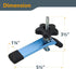 POWERTEC 71168 T-Track Hold Down Clamp for Woodworking, 5-1/2” L x 1-1/8” W, 2 Pack, Blue Black...
