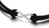COOLSTEELANDBEYOND Ladies Womens Black Choker Necklace with Small Infinity Love Charm Pendant...