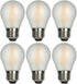 AMDTU E26 Globe Light Bulbs, Frosted G16.5 Edison Light Bulb Led 60 watt 600lm 2700k Soft White,Dimmable Vintage Warm Chandelier Light Bulbs for B...