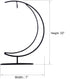 YY YEARCHY Ornament Display Hanger Rack Stand Hook Chrismas Ornament Party Decoration Holder Flower Pot Hanging Terrarium Home Office Decoration (...
