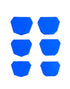 QWORK Dental Base Forming Kit, 6 Pcs Casting Trimming Dental Impression Tray Dental Plaster Mold Base for Store Dental Impression Trays Lab Model ...